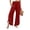 Wine #121, variant on Women Linen Pants Summer Ruffle Wide Leg Palazzo Pants Dressy Smocked Waist Wide Leg Pant Boho Flowy Beach Pant Sky Blue S