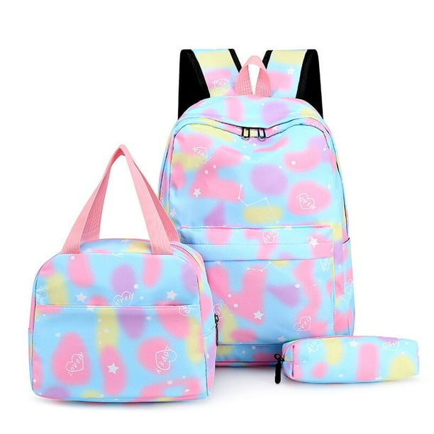 Mochila escolar con estampado degradado para ninos y ninas adolescentes mochilas simples para mujeres mochilas escolares para estudiantes de