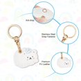 thumbnail image 3 of Leather Keychain Case Holder Compatible with Apple AirTag, GPS Airtag Keychain Finder Tracker with Key Ring, Anti-Scratch Protective Air Tag Cover, 3 of 7