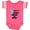 Football Pink and White, variant on Inktastic Gender Reveal Will It Be a Little Buck or Doe? Girls Baby Bodysuit
