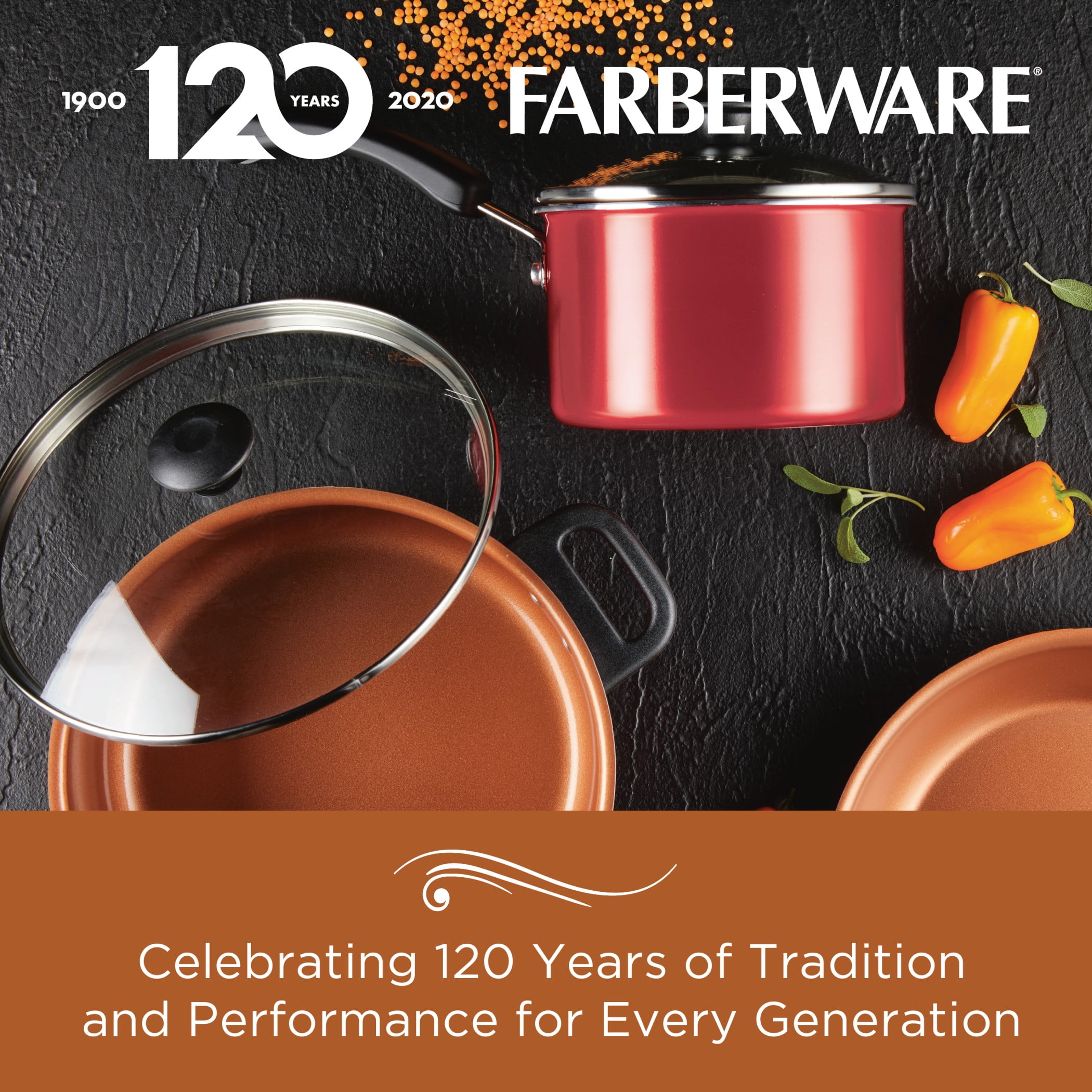 120 Years of Farberware Cookware, Since 1900, we're proud to create meals  and memories with you (and the many generations before you!). 😊 Remember  the first time you used Farberware?