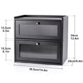 thumbnail image 2 of Panera Sunhoo de madera, 2 niveles, gran capacidad, negra, 2 of 7