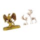 thumbnail image 5 of Majestuosa escultura de fusión de reno, estatua moderna, adorno animal único para el hogar, oficina, escritorio, comedor, armario, decoración coleccio, 5 of 7