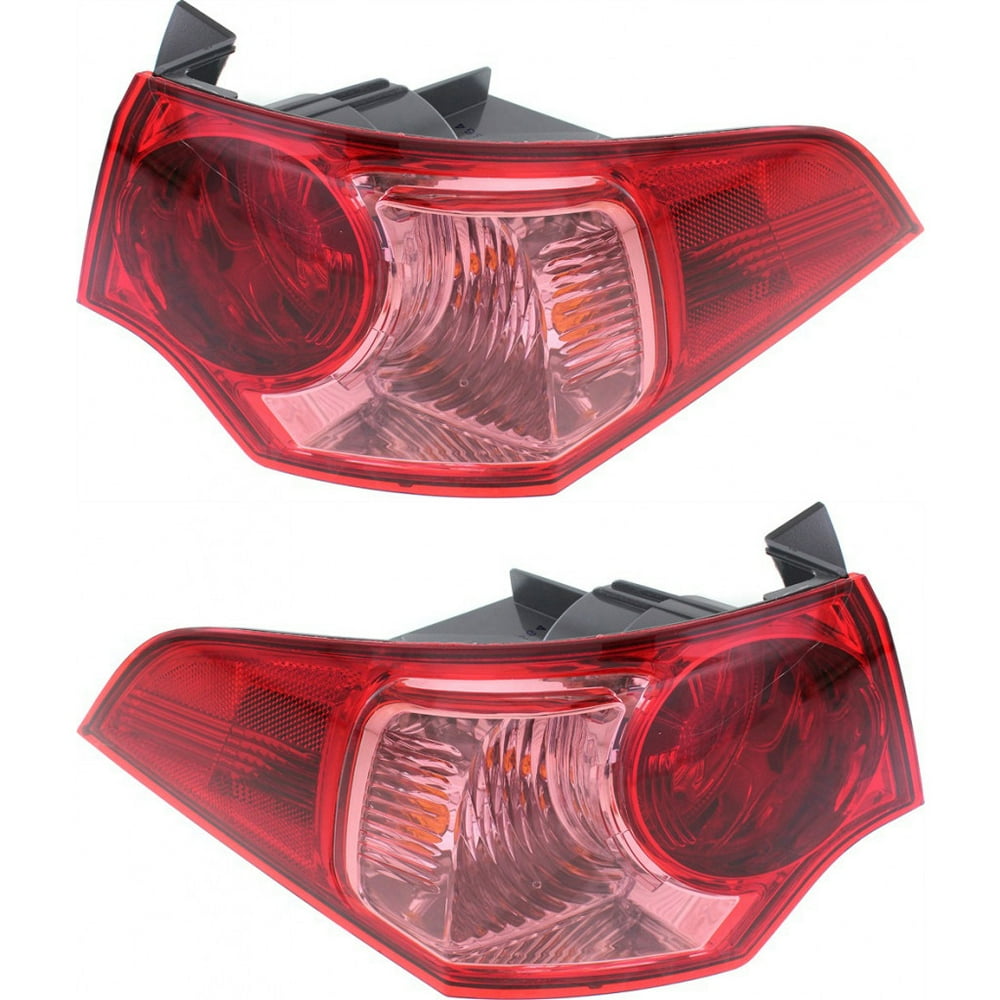 CarLights360 For Acura TSX Tail Light 2011 12 13 2014 Pair Driver and