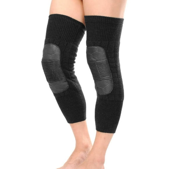 Winter Windproof Cashmere Knee Brace Pads Thermal Knee Sleeve Elastic Knee Warmer Elderly Leg Brace Pads Kneecap Joint Pain Arthritis Tendonitis Knee Pads Leg Sleeves Support Protector for Men Women