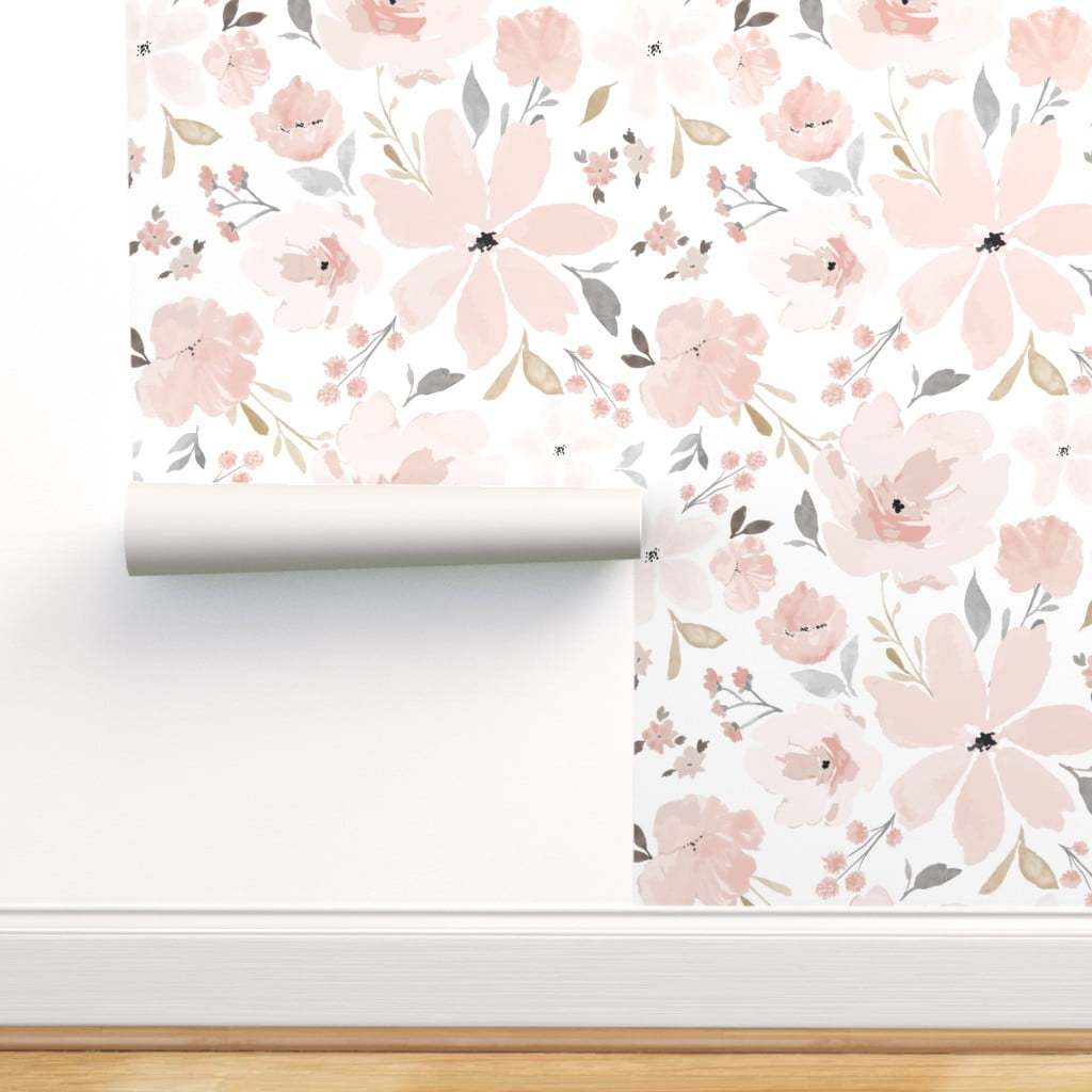 Peel-and-Stick Removable Wallpaper Spring Botanicals Flowers 