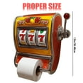 thumbnail image 3 of LMTODLFG Slot Machine Toilet Roll Holder, Fun Slot Machine Decorative Toilet Paper Holder, Novelty TP Roll Holder for Game Themes, Enhancing Both Its Style and Overall Ambiance (1 PACK), 3 of 7