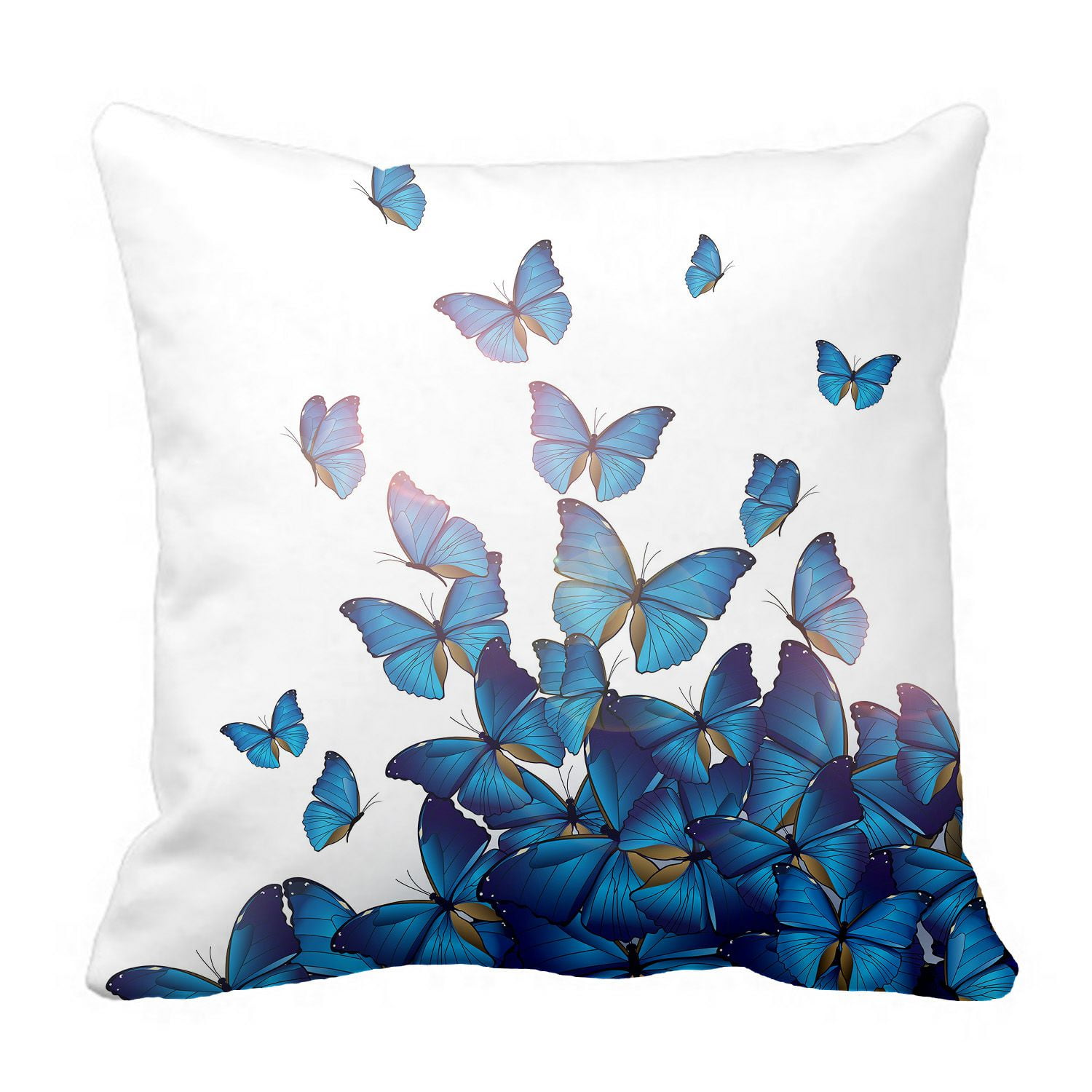 PHFZK Personalized Beautiful Blue Butterflies Art Print Design