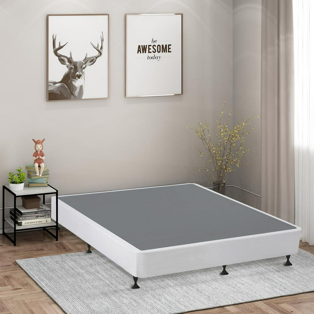 WAYTON, Queen Size 79" x 59" Metal Box Spring with 6 Support Legs