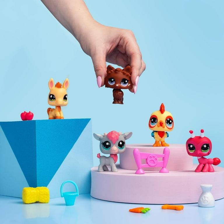 LPS little pet shop バーチャルペット　dog とかげ 5pcs/lot Littlest pet shop dogs and short hair cat #64 #272