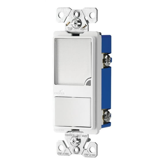 Cooper Wiring 7738W-K-L Box Led Nitelight & Switch- White