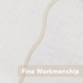 thumbnail image 6 of DriftAway Semi Sheer Scalloped Edge White Coastal Beach Window Curtains for Living Room Bedroom 2 Panels Rod Pocket Each Size 52 Inch by 72 Inch Taupe, 6 of 8