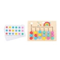 thumbnail image 3 of Milaget Montessori Learning Toys Slide Puzzle Family Game Color and Shape Matching Brain 6 Color, 3 of 9