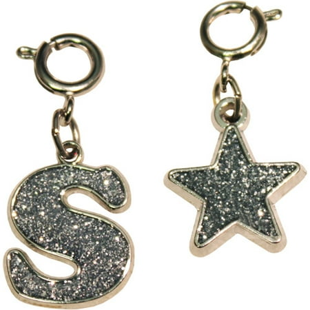 Gloria Duchin Silver-Tone Initial S and Star Charms