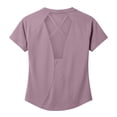 thumbnail image 7 of oqasdz Women's T Shirts Short Sleeve Crewneck Mesh Quick Drying Slim Fit Athletic Workout Shirts Breathable Summer Yoga Tee Top T-Shirts,Pink,S, 7 of 7