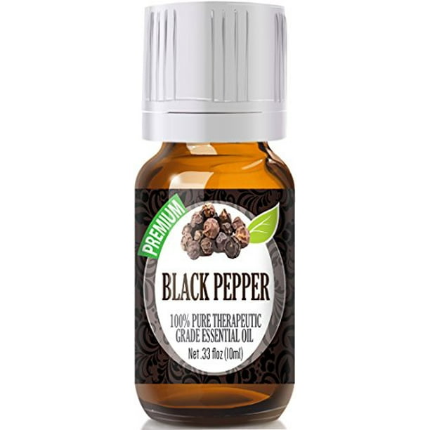 Healing Solutions Black Pepper Oil (10ml) 100 Pure, Best Therapeutic