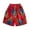 Red, variant on sovlvnd Mens Summer Shorts Mens Casual Printed Beach Shorts With Elastic Waist And Drawstring Pocketless Knee Length L, Black