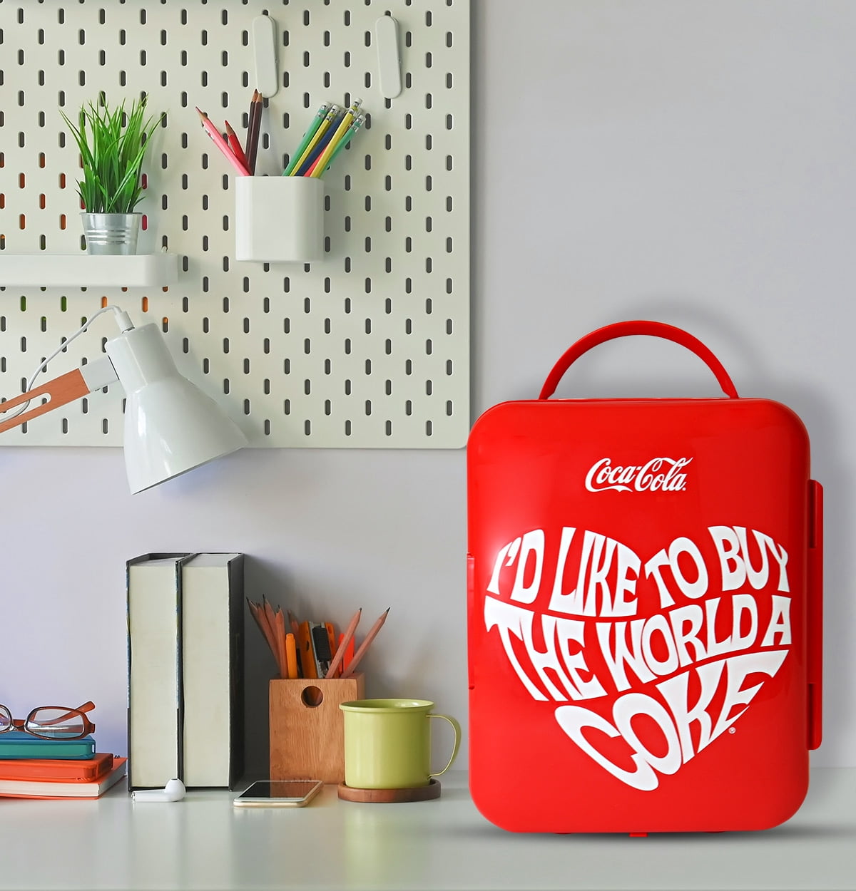 Coca-Cola World 1971 Series 4L Cooler/Warmer 12V DC 110V AC Mini Fridge