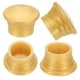 thumbnail image 4 of Extremos de barra de cortina Uxcell, 4 piezas de tapa de cabezal de riel de cortina de plástico, terminal de riel de cortina para varillas de 26-28 mm de diámetro, dorado, 4 of 6