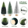 thumbnail image 4 of Miniárboles de Navidad artificiales Hatisan con base de madera, 30 unidades, 4 of 7