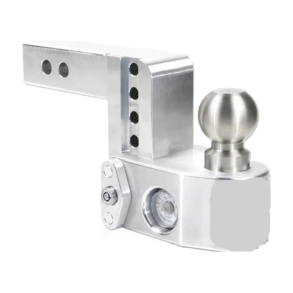 Weigh Safe Aluminum Adjustable Trailer Hitch Towing Hitch with Tongue Weight Scale ,Secure All-In-One Ball Hitch
