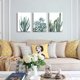 thumbnail image 2 of Canvas Wall Art for Living Room Bathroom Wall Decor for Bedroom Kitchen Artwork Canvas Prints Green Plant, 2 of 4