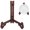 5.91", variant on Standing Table Easel Wooden Mortise Plate Stand Sturdy Display Rack Tenon Structure Display Stand,Tea Cake Holder, Jade Disc Rack & Antique Ceramic Plate Stand,Sturdy Standing Table Easel,5.91"
