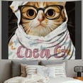 thumbnail image 2 of Orinice Cute Cat Tapestry Wall Hanging Unique Style Graphic Tapestries Home Wall Decor for Living Room Bedroom Apartment Farmhouse Dorm - Mother's Day Gift 40x30inch, 2 of 6