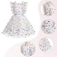 thumbnail image 3 of IDOPIP Baby Girls Sequins Tutu Dress Butterfly Daisy Polka Dots Princess Tulle Evening Gown, 3 of 8
