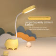 thumbnail image 4 of Lámpara de escritorio con forma de dinosaurio, luz LED con protección para los ojos, iluminación de lectura para escritorio, recargable vía USB, luz nocturna para estudiantes, 4 of 5