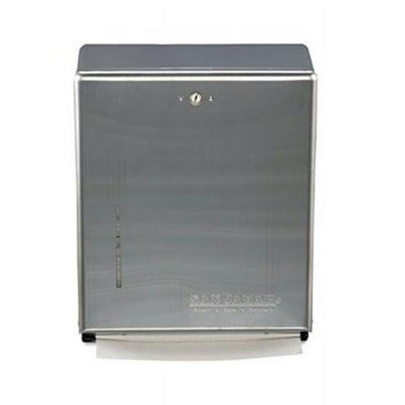 San Jamar H900X Stainless Steel C-Fold-Multifold Towel Dispenser - Stainless Steel