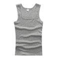 thumbnail image 1 of RWJDXD WUJS Simple Workwear Women‘s Tank Top Summer Men Clothing Tank Tops Sleeveless Square Neck Ribbed Camisole Singlets Fitness Men Vest, 1 of 7