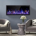 thumbnail image 3 of BOSSIN 50 inch Electric Fireplace Ultra Narrow Frame &Wider screen with Adjustable Flame Color and Speed,Remote Control with Timer,750/1500W, 3 of 7