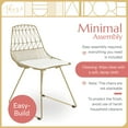 thumbnail image 5 of Adore Decor Vivi Dining Chair Set of 2 Gold, 5 of 6