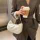 thumbnail image 1 of Bolsos de hombro de tela Oxford de color sólido Bolso de axila con cremallera para mujer (Blanco) Tmvgtek Para estrenar, 1 of 9