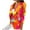 Hot Pink, variant on Meichang Women's Blazers & Suit Jackets Printed Buttons Pockets Blazer Jacket Business Attire,Boyfriend Blazers for Women