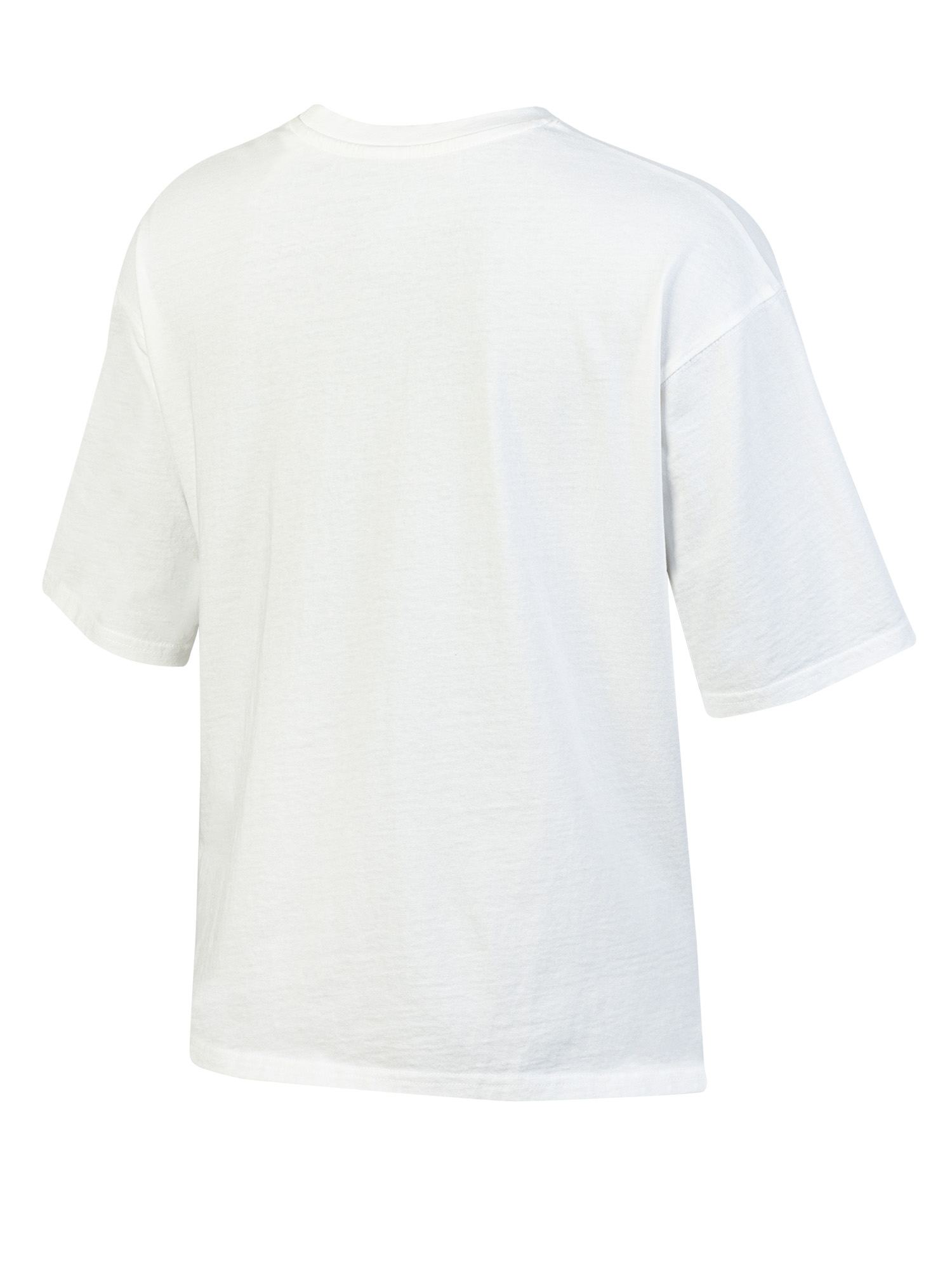 NCAA Women's North Carolina Tar Heels White Short Sleeve Boxy Tee with Hi-Lo Hem