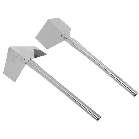2pcs Stainless Steel Corner Trowel for Home Silver Versatile Plastering Tool