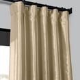 thumbnail image 2 of Tuscan Tan Blackout Faux Silk Taffeta Curtain (1 Panel), Tuscan Tan, 50W X 96L, 2 of 6