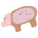 thumbnail image 2 of Colorful Miniature Piggy Figurines for Decor Cute Small Pig Model Wooden and Plastic Material 2.5 Inch, 2 of 5