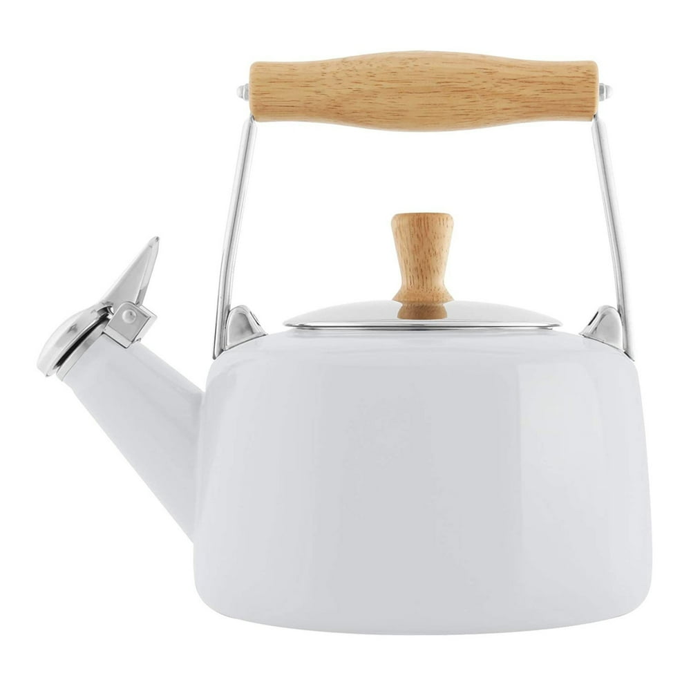 Chantal 1.4Quart EnamelonSteel Sven Tea Kettle (Glossy White