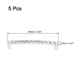 thumbnail image 2 of Unique Bargains Cabinet Pulls Drawer Handles, 5-inch Hole Centers Aluminum Alloy crystal with Screws 5Pcs, 2 of 4