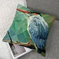 thumbnail image 7 of Bird Pillow Sham, Low Poly Style Geometric Illustration of Kingfisher Bird Sitting on a Branch in Forest, Decorative Standard Size Printed Pillowcase,Multicolor, 7 of 7