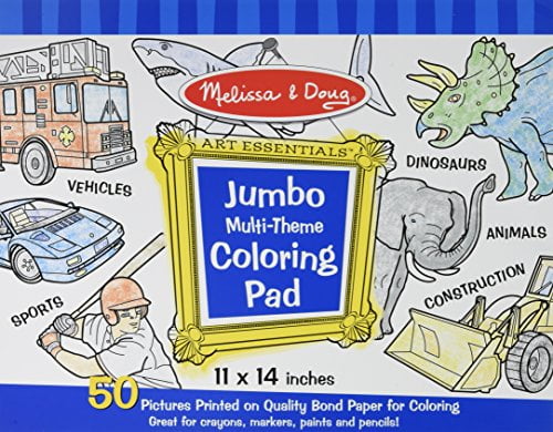 Melissa and doug jumbo hotsell multi theme coloring pad
