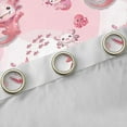 thumbnail image 4 of Feelyou Cute Pink Axolotl Curtains Pack of 2 (42x84 Each) for Kids, Cute Octopus Sealife Curtains Blackout, Dreamy Ocean Coral Bedroom Curtains, Window Curtains Decor, 4 of 6