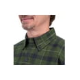 thumbnail image 4 of Ridgecut FMW23-10731 Green Plaid Men's Long-Sleeve Heavy Flannel Shirt, XL, 4 of 7