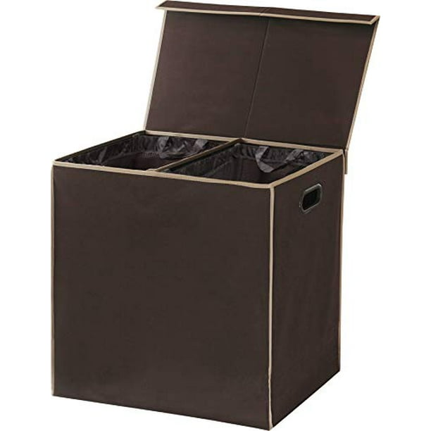 Simplehouseware Double Laundry Hamper with Lid and Removable Laundry