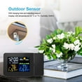 Projection Alarm Clock for Bedrooms with Indoor Outdoor Temperature