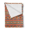 thumbnail image 2 of Aztec Soft Flannel Fleece Throw Blanket, Vibrant Geometric Pastel Peru Culture Traditional Triangles Hippie Oriental Design, Cozy Plush for Indoor and Outdoor Use, 70" x 90", Multicolor, by Ambesonne, 2 of 5