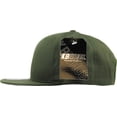 thumbnail image 2 of Solid Cotton Snapback Flat Brim Baseball Cap Adjustable Classic 6 Panel Hat, 2 of 3